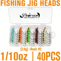 Fishing Gear Backpack – Saltwater, Freshwater, Bass, Crappie – 40pcs Crappie Jig Heads Dovesun Fishing Hooks Swimbait Head – Reliable Angler Setup for US Anglers