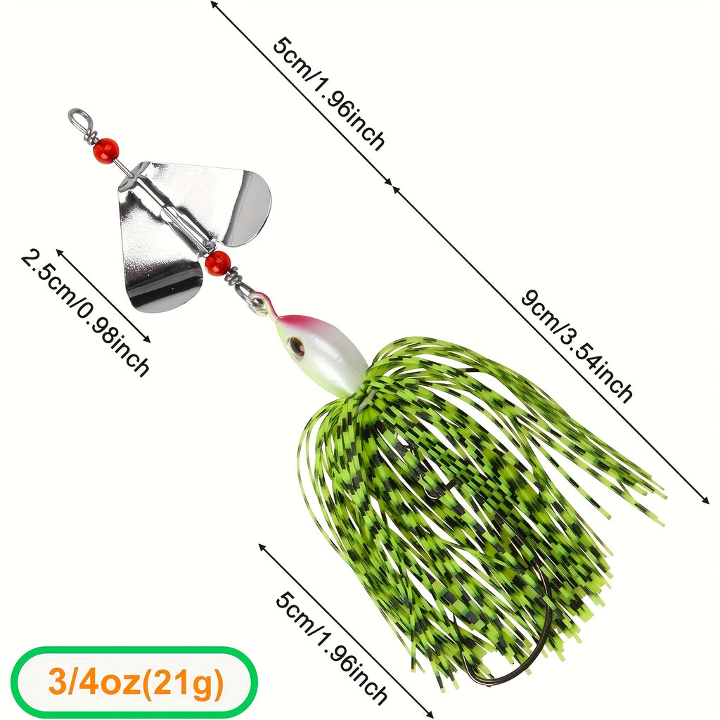 Fishing Lure Kit – Saltwater, Freshwater, Bass, Trout – Spinnerbait Fishing Lures Featuring Multicolored Buzzbaits Bass Trout Salmon – Built for Weekend Anglers for US Anglers