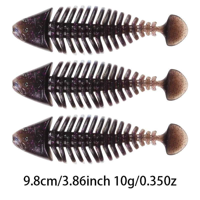 Freshwater Fishing Lures – Freshwater, Lifelike Action, Bass – 18pcs Segment Bone Jointed Fish Soft Lure Fishing German – Dependable Freshwater & Saltwater Use for US Anglers