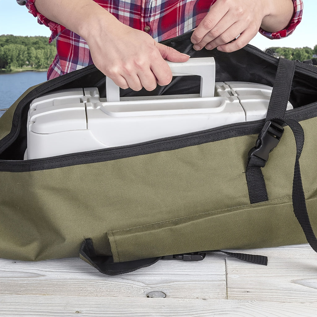 Fishing Tackle Bag – Portable, Large Capacity – Foldable Durable Fishing Bag Large Capacity Portable High Outdoor – Practical Gear for Every Cast for US Anglers