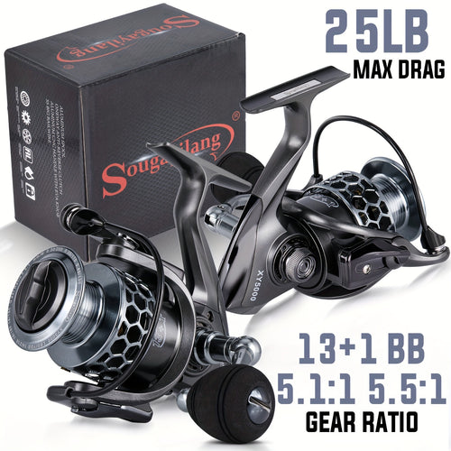 Angler Fishing Reel – Lightweight – Sougayilang Fishing Reel 1bb 5. 5 Lightweight Ultra Aluminum Spinning – Built for Weekend Anglers for US Anglers