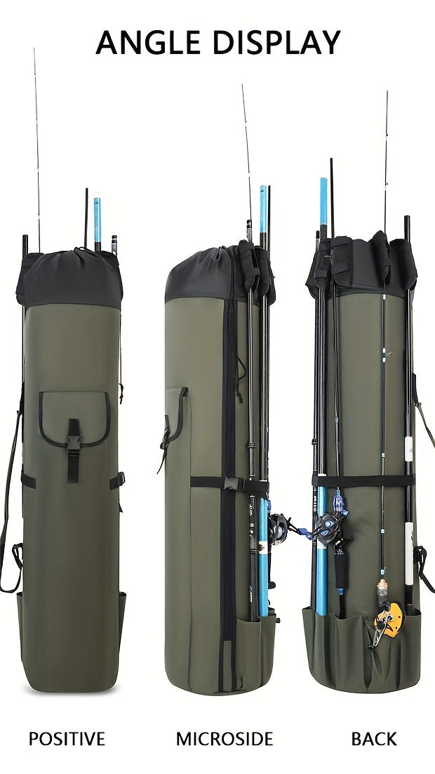 Carbon Fishing Rod – Large Capacity – Green Fishing Rod Bag Durable Folding Gear Handbag Multifunctional – Built for Weekend Anglers for US Anglers