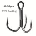 Complete Tackle Kit – Saltwater, Freshwater – Fishing Treble Hooks Times Stronger Featuring Ptfe Coating Professional – Reliable Angler Setup for US Anglers