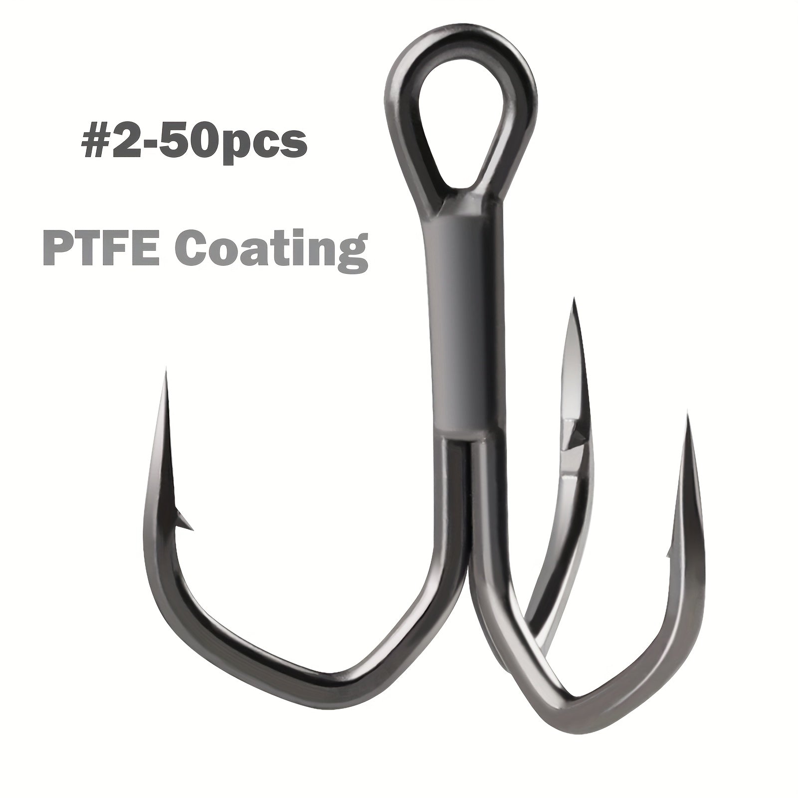 Complete Tackle Kit – Saltwater, Freshwater – Fishing Treble Hooks Times Stronger Featuring Ptfe Coating Professional – Reliable Angler Setup for US Anglers