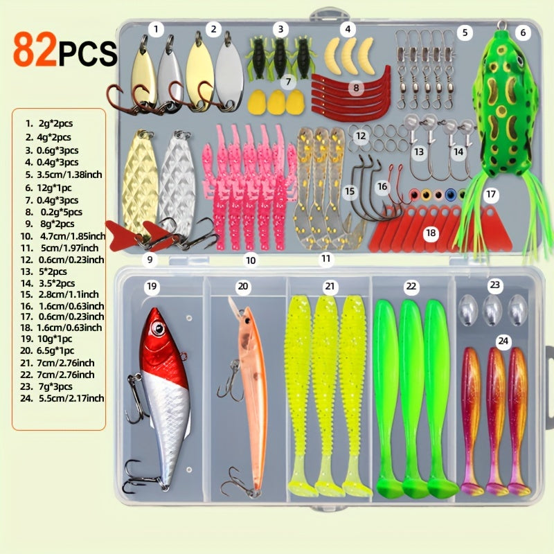 Fishing Rod Storage Bag – Trout – 82pcs 93pcs 165pcs Plastic Tackle Box Trout Spoon Lure – Built for Weekend Anglers for US Anglers