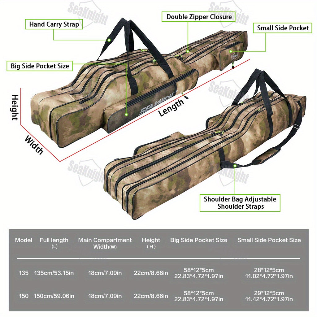 Casting Fishing Rod – Portable, Lightweight, Large Capacity – Seaknight 135cm 15in 150cm 0in Portable Fishing Tackle Storage – Reliable Angler Setup for US Anglers