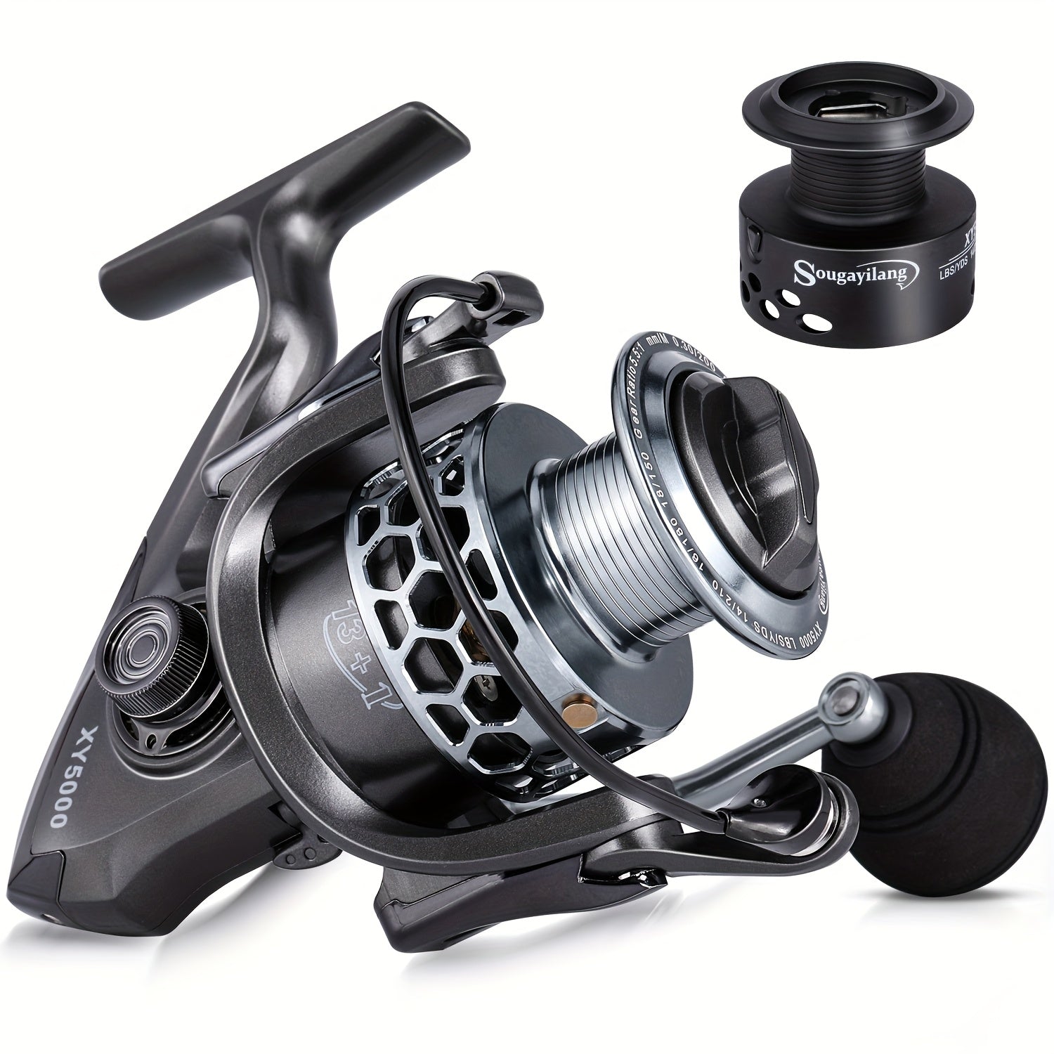 Angler Fishing Reel – Lightweight – Sougayilang Fishing Reel 1bb 5. 5 Lightweight Ultra Aluminum Spinning – Built for Weekend Anglers for US Anglers