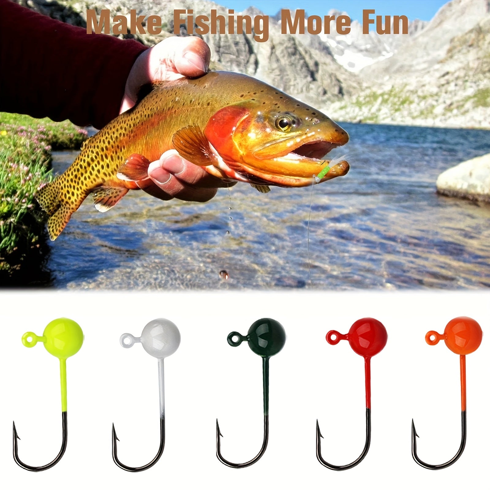 Complete Tackle Kit – Crappie – 100pcs Fly Tying Jigs Kit Jig Heads Fishing 124oz – Reliable Angler Setup for US Anglers