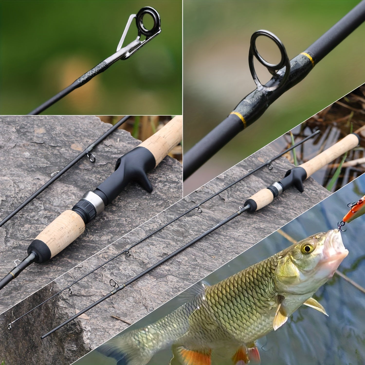 Carbon Fishing Rod – Carbon Fiber – Sougayilang Baitcasting Spinning Fishing Rod 70. 87 Inch Sections Carbon – Field-Ready Performance for US Anglers