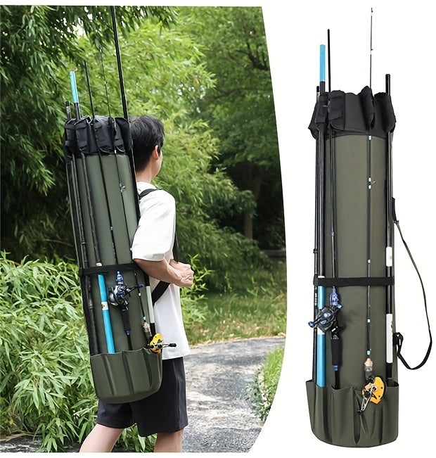 Carbon Fishing Rod – Large Capacity – Green Fishing Rod Bag Durable Folding Gear Handbag Multifunctional – Built for Weekend Anglers for US Anglers