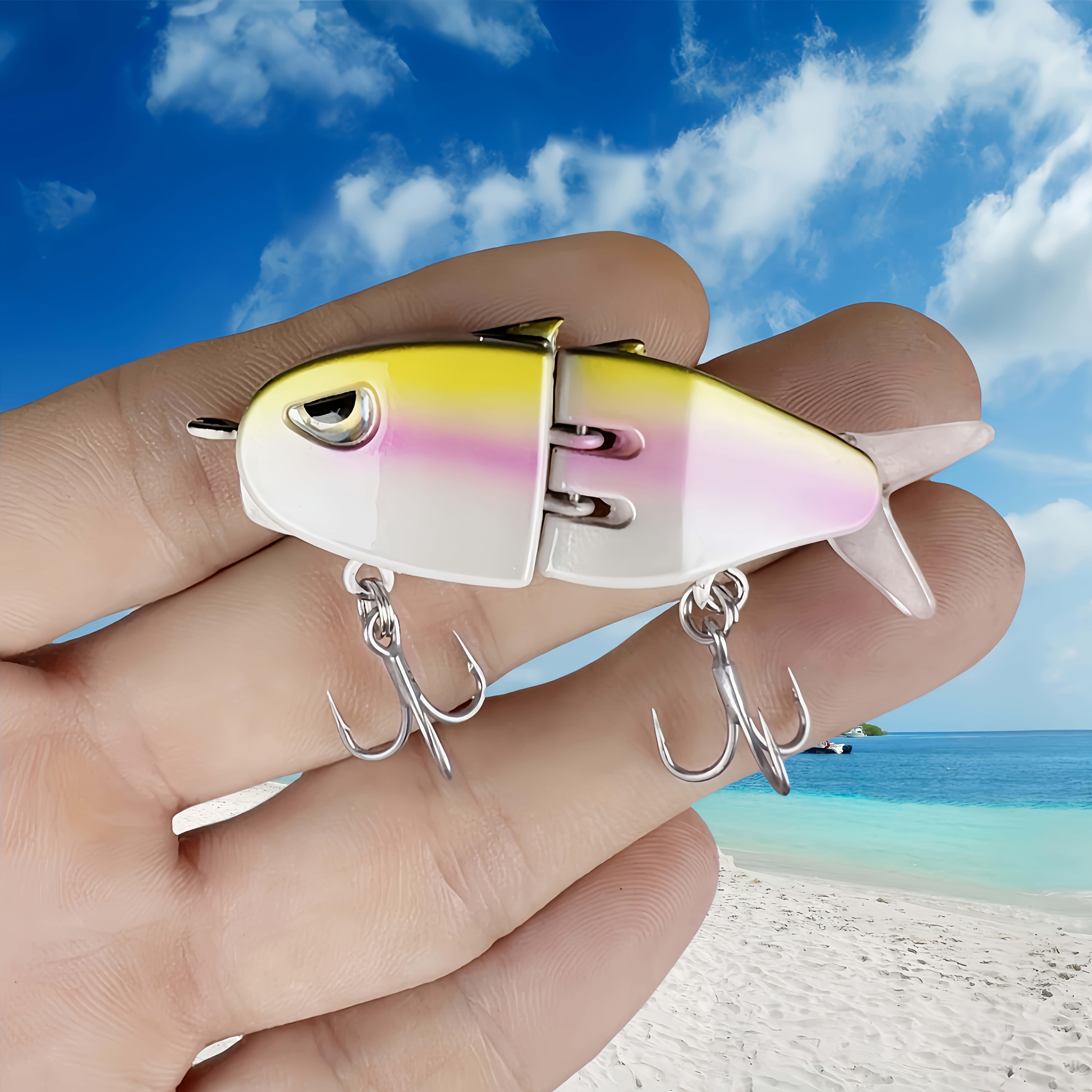 Bass Fishing Lures – Saltwater, Freshwater, Lifelike Action, Bass – 1pc Glide Bait 2. 36 6. 5 Multi Jointed Swimbait Fishing – Built for Weekend Anglers for US Anglers