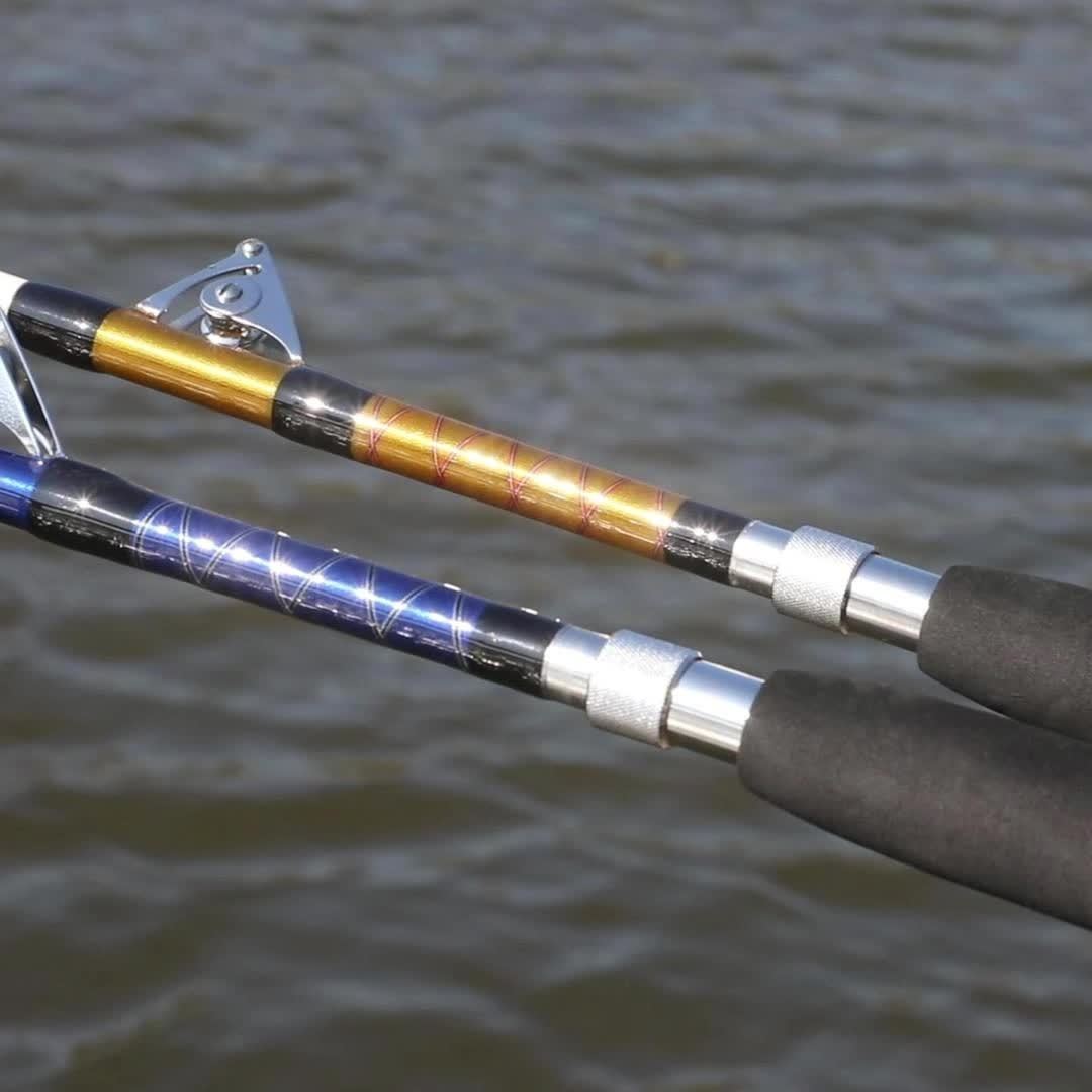 Carbon Fishing Rod – Saltwater, Offshore – Trolling Rod Section Saltwater Offshore Heavy Straight Butt Roller – Built for Weekend Anglers for US Anglers