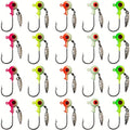 Fishing Lure Kit – Bass, Trout, Crappie – Underspin Jig Heads Spinner Glow Dark Fishing Hooks Crappie – Built for Weekend Anglers for US Anglers