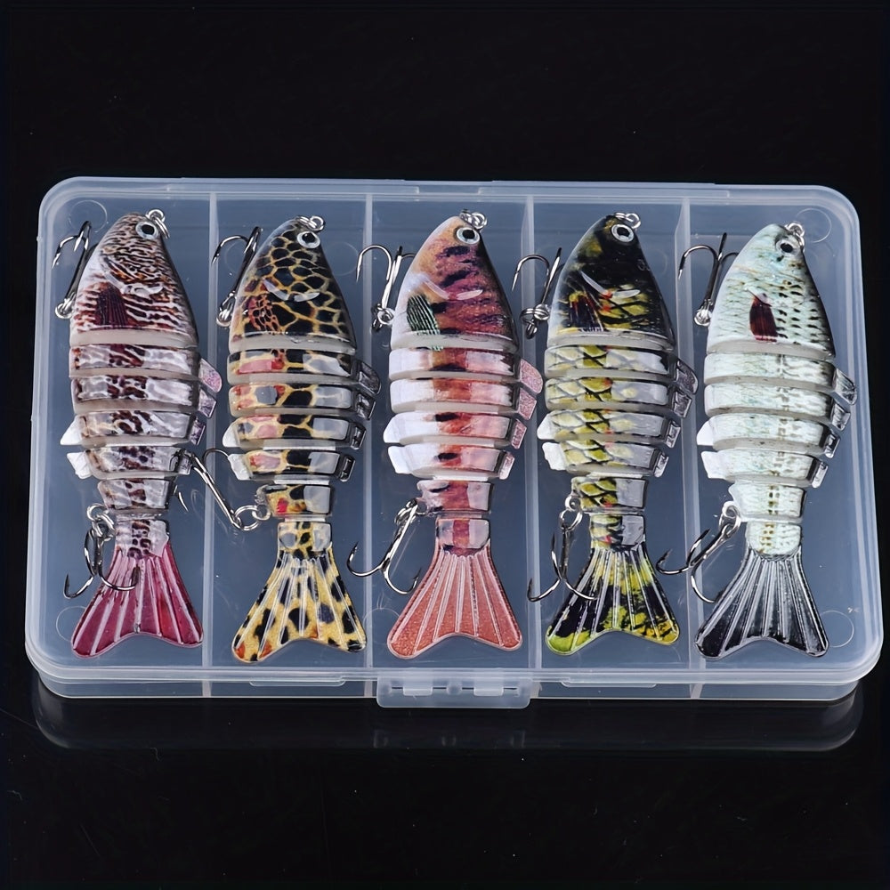 Fishing Tackle Kit – Saltwater, Freshwater, Bass, Trout – Fishing Lures Featuring Multiple Joints Designed Both Freshwater Saltwater – Angler-Focused Outdoor Design for US Anglers