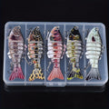 Fishing Tackle Kit – Saltwater, Freshwater, Bass, Trout – Fishing Lures Featuring Multiple Joints Designed Both Freshwater Saltwater – Angler-Focused Outdoor Design for US Anglers
