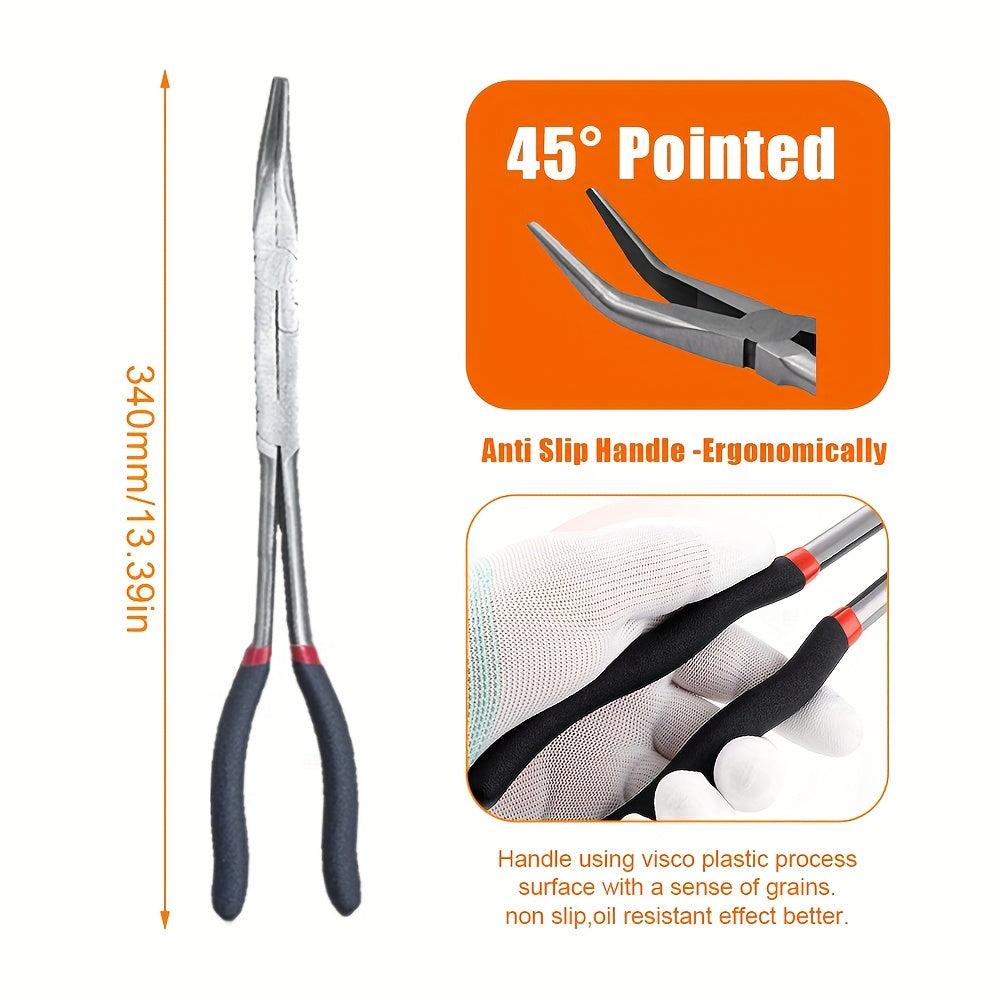 Angler Outdoor Accessory – Compact Tackle Solution – Inch Dual Joint Needle Nose Pliers High Quality Steel – Field-Ready Performance for US Anglers